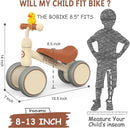 Baby Balance Bike Toys for 12-36 Months Kids Toy Boy and Girls Gifts Toddler Best First Birthday Gift Children Walker No Pedal Infant 4 Wheels Bicycle (Classic, White) by TinyTreasures Baby Boutique