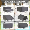 jela Foam Blocks 6Pcs Soft Play Equipment Waterproof Fabric, UV Resistant Toddler Climbing Toys Indoor& Outdoor Soft Play Climbing for Toddlers, Lightweight Climbing Blocks for Babies, Kids (Darkgrey) by TinyTreasures Baby Boutique