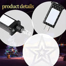 3 Pcs Christmas Decorations Star String Lights 3 Size 108/135/162 LED Waterproof String Lights with Christmas Tree Topper Lighting 8 Modes Waterfall Lights for Garden Yard Party, Warm White by GreenHaven Gardens