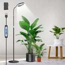 Grow Lights for Indoor Plants, Full Spectrum Floor Standing Plant Lights with 68" Stand for Growing Large Tall Plants, Black Halo LED Plant Grow Light with 6/12/16H Timer by GreenHaven Gardens