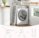 APEXCHASER Clothes Drying Rack, Foldable Drying Rack Clothing, Sturdy Metal Laundry Drying Rack, Height-Adjustable Gullwing, Easy to Fold, Space-Saving, for Indoor Outdoor, White by TinyTreasures Baby Boutique
