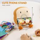 QANYI Plush Toy Night Light Alarm Clock for Kids, Multiin-one Cozy Toast Plushies Bed Clock with Dual Alarm and Snooze, Dimmable Bed Lamp Birthday Gifts Ideal for Children Teens Girls Boys Women by TinyTreasures Baby Boutique