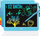 TEKFUN LCD Writing Tablet for Kids Boys Toys, 12 Inch Erasable Doodle Board Colorful Doodle Pad, Mess Free Coloring Board Games Toys Gifts for Toddlers Boys Adults (Blue) by TinyTreasures Baby Boutique