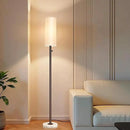 Dimmable Gold Floor Lamp for Living Room,Modern Standing Lamp with Marble Base,LED Bulb Included,Floor Lamps for Bedroom, Living Room,Office,Reading and Nursery(Brown Floor Lamp) by CozyNest Decor
