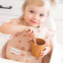 Tiny Twinkle Mess-Proof Baby Bib - Waterproof Bib for Baby Girl - Machine Washable - Adjustable Closure - PVC, BPA, & Phthalate Free - Great for Travel - Baby Food Bibs (3 Pack, Boho Set) by TinyTreasures Baby Boutique