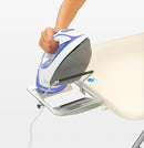 Brabantia Size C Ironing Board (49 x 18in) 7 Height Options, Adjustable Steam Iron Rest Holder & Linen Rack (Ecru) Non-Slip Feet, Anti-Collapse Child Locks by CozyNest Decor