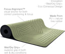agoy Pro+ Warrior - Premium Non-Slip Yoga Mat – Eco-Conscious Design - PU Mat With Wet/Dry Grip+ - Focus Alignment - Lazer-Etched Technology - A Portable Standard Size Mat for All Styles of Yoga by TinyTreasures Baby Boutique