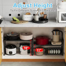 Expandable Metal Storage Shelves,110LBS Heavy Duty Shelving Units and Storage For Small Appliance, Adjustable Metal Storage Shelf Rack For kitchen Cabinet Closet Pantry Warehouse Garage,Patent Pending by CozyNest Decor
