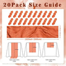 Orange Cheesecloth Table Runner 20 Pack 10FT Boho Fabric Rustic Cheese Cloth Table Runner for Wedding 20 x 120 Inch Long Bridal Shower Baby Shower Gauze Sheer Birthday Party Table Decorations by CozyNest Decor