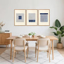 Aurlan Boho Christian Line Art Framed Wall Decor(16"x24"), 3PCS Minimalist Jesus Leavs the 99 Sheep Lamb Bible Story Canvas Artwork, Neutral Abstract Beige Navy Blue Religious Painting for Bedroom Living Room by CozyNest Decor