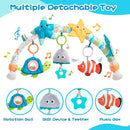Jollybaby Musical Bassinet Stroller Crib Mobile Toy for Baby 0-6-12 Months, Infant Clip On Arch Hanging Toy with Music, Montessori Sensory Nursery Mobiles Attachment Toy for Newborn Gift - Starfish by TinyTreasures Baby Boutique