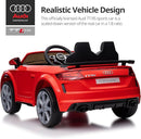 Electric Ride on Car for Kids, Licensed Audi 12V 7Ah Kids Ride-on Toy for Toddlers 3-5 Year Old Girls with Remote, Bluetooth - Red by TinyTreasures Baby Boutique