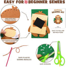 CiyvoLyeen Sloth Sewing Craft Kit Jungle Animal DIY Craft Sewing Kit for Girls and Boys Educational Sewing Kits for Kids Age 8 9 10 11 12 Craft Kit Includes 8 Projects by TinyTreasures Baby Boutique