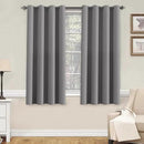H.VERSAILTEX Blackout Grey Curtains for Bedroom/Living Room, 52" Wide x 63" Long Each Panel,Grommet Top (Set of 2 Panels) by CozyNest Decor
