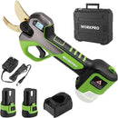 WORKPRO 12V Electric Pruning Shears, Battery Powered Pruning Shears, Cordless Tree Pruner, 1.2 Inch Cutting Diameter, Branch Cutter Gardening Scissors with 2 Pack Rechargeable Battery and Fast Charger by GreenHaven Gardens