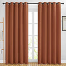 NICETOWN Blackout Large Window Curtains 84 inches Long - Grommet Room Darkening Sliding Door Thermal Curtains & Drapes Sound Block for Bedroom/Living Room (Burnt Orange, 2 Panels, W66 x L84) by TinyTreasures Baby Boutique