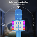 BONAOK Karaoke Microphone for Kids & Adults - Bluetooth Microphones Singing Mic with Disco Lights, Echo Effect, Built-in Speaker Portable Karaoke Player for Party Travel Gifts Q78(Blue) by TinyTreasures Baby Boutique