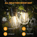 208FT(196+12) Solar String Lights Outdoor Waterproof, Solar Powered Patio Light with 60+3 Dimmable S14 Edison Bulbs Shatterproof & Remote Control, Solar String Lights for Outside Garden Backyard by GreenHaven Gardens