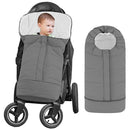 Yoofoss Stroller Cover for Winter, Toddler Stroller Footmuff Universal for Most Stroller, Water Resistant Warm Coral Baby Stroller Bunting Sleeping Bag Light Grey by TinyTreasures Baby Boutique