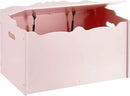 Amazon Basics Kids Toy Box, Wooden Organizer Storage Chest, Pink, 30" x 18" x 19" by CozyNest Decor
