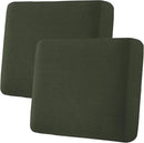 H.VERSAILTEX Super Stretch Individual Seat Cushion Covers Sofa Covers Couch Covers Slipcover Sets Thick Jacquard Textured Twill Fabric (2 Piece Large Sofa Cushion Covers, Olive) by CozyNest Decor