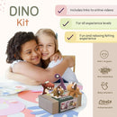 Woolbuddy Needle Felting Kit - Felted Dinosaurs for Beginners, Adults & Kids, Includes Wool, Pad, 4 Needles, and Instructions by TinyTreasures Baby Boutique