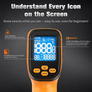 Dual-Mode Infrared Thermometer Gun，-58°F to 1472°F Laser Temp Gun, -58°F to 572°F K‑Type Probe with Humidity Display, 12:1 D:S by TinyTreasures Baby Boutique