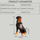 NASKY The Resin Handicraft Solar - Powered Hanging Lamp in The Shape of A Simulated Puppy of The Courtyard is Suitable for Places Such As Courtyards, Gardens and Balconies (Ronaway Dog) by GreenHaven Gardens