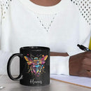 Personalized Black Bee Coffee Cup - Customized Ceramic Mug for Christmas, Gift for Brother Sister - Custom Animal Cup 11oz 15oz, Unique Animal Lover Gift by CozyNest Decor