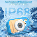 Kids Camera Waterproof, IP68 Underwater Camera for Kids Aged 3-12, HD Kids Digital Camera with 1080P Video Recording, Durable ABS Material, Pool Toys for Boys Girls with 32GB Card(Blue) by TinyTreasures Baby Boutique