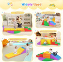 Lischwert Foam Climbing Blocks for Toddlers 1-3, 5pcs Foldable Soft Play Set with Crawling Exploration Toys - Indoor Infant Safe Blocks for Baby Gym & Toddler Playground by TinyTreasures Baby Boutique