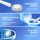 Disposable Toilet Brush&Holder with 18pcs Refills Pads, Toilet Cleaning Kit System,Toilet Bowl Cleaner Wand Holder and Set (24 Replacement Pads Refills) by CozyNest Decor