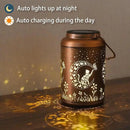 Solar Lanterns Outdoor Waterproof - Cat Garden Decor Birthday Gifts for Women Mom Grandma Hanging Solars Lights Metal Solar Lantern for Outside, Patio, Outdoor, Yard, Backyard, Porch