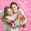 【2025 Newest】 Mini Karaoke Machine for Kids Girls & Boys - Portable Bluetooth Speaker with 2 Wireless Microphones - Kids Birthday Gifts for Ages 4-10 - Kids' Instrument Accessories - Rose Gold by TinyTreasures Baby Boutique