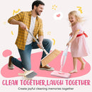 Kids Cleaning Toy Set,Pink Mini Spray Mop Montessori Toys Pretend Play Cleaning Tool for Toddlers with Spray Mop & Kids Broom Dustpan Set Cleaning Toys Gift for Toddlers Girls Boys Age 3+ by TinyTreasures Baby Boutique