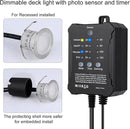 SMY Lighting Dimmable LED Deck Lights with Timer and Photocell Sensor and Protecting Shell φ32mm,20Pack Outdoor LED Smart Deck Lighting IP67 Waterproof for Garden,Yard Stair, Patio, Floor Decoration by GreenHaven Gardens