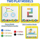 Large Magnetic Dots Board for Kids, Magnetic Drawing Board for Toddlers, Magnetic Dot Art with Magnetic Pen, Montessori Preschool Education Travel Toys for Kids Boys Girls Age 2 3 4 5 6 7 Years Old by TinyTreasures Baby Boutique