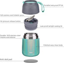 Insulated Food Jar for Hot & Cold Food for Kids Adult,17 oz Soup Thermo Hot Food Containers for Lunch, Triple Layer Insulation Stainless Steel Food Jar with Spoon (GPeacock) by TinyTreasures Baby Boutique