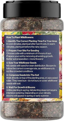 Wildflower Seed s – Perennial Flower Seeds Mix to Plant Anywhere, by Geva Grow | 12-Type Beautiful Perennial Wildflower Seeds Bulk 90,000+ Seeds, 2 Ounce, No Messy Packets by GreenHaven Gardens