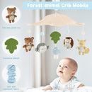 Woodland Crib Mobile – Forest Animals Baby Mobile for Crib with Upgraded 3-Mode Music Box, Blue Nursery Mobiles for Boys & Girls, Fits Standard Cribs, Forest Nursery Decor by TinyTreasures Baby Boutique