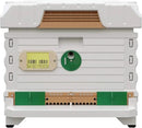 Ergo Insulated 10 Frame Bee Hive Set [NO Frames Included] (Single Hive, White Body Green Entrance) by GreenHaven Gardens