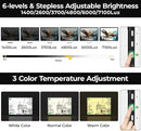 Zocelight Rechargeable A4 Light Pad with Built-in Stand & Bag,Super Bright Magnetic Light Box For Tracing,Wireless Diamond Art Light Board with Side Buttons, Light Table for Diamond Painting,Sketching by TinyTreasures Baby Boutique