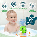 ZHENDUO Baby Bath Toys, Rechargeable Bath Toys, Whale Spray Water Bath Toy, Sprinkler Bathtub Shower Toys for Toddlers Kids Boys Girls, Pool Toy for Baby (Green) by TinyTreasures Baby Boutique