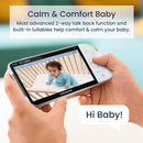 Babysense 5.5" Full-HD Split-Screen Baby Monitor, 1080p Video Baby Monitor with Camera and Audio, 3 Cameras with 6-Color RGB Night Light, 1000ft Range, Two-Way Audio, 4X Zoom, Large Battery by TinyTreasures Baby Boutique