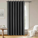 Blackout Curtains Custom Size for Bedroom 1 Panel, Thermal Insulated Blackout Curtains, Solid Grommet Privacy Room Darkening Drapes for Living Room Window (Customsize, Dark Grey) by CozyNest Decor