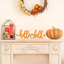 COCHIE Metal Hello Fall Sign, Orange Fall Decorations for Home, Office, Shelf, Mantel, Indoor, Autumn Decoration, Pumpkin Decor (Autumn B) by CozyNest Decor