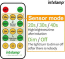 intelamp Solar Flood Lights Outdoor Waterproof, 6000mAh 1200LM Solar Powered Dual Motion Sensor LED Warm Lighting Dusk to Dawn Security Floodlight Exterior with Remote for Outside Garden House Patio by GreenHaven Gardens