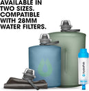 HydraPak Stow - Collapsible Backpacking Water Bottle (350ml, 500ml, 1L) - BPA Free, Ultra Light, Spill-Proof Twist Cap by CozyNest Decor