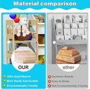 Toy Storage Organizer, with 4-Tier Toy Shelf and 12 Bins, Kids Bookshelf and Toy Storage with 6 Shelves for Kids Room Bedroom Playroom Nursery Room by CozyNest Decor