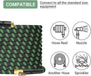 Non-Expanding Garden Hose 100Ft, Flexible Kink Free Water Hose with 10 Watering Spray Nozzle, Lightweight Hose Pipe, Leak-Proof, Durable, 3/4" Metal Alloy Connector, Portable Storage Strap by GreenHaven Gardens
